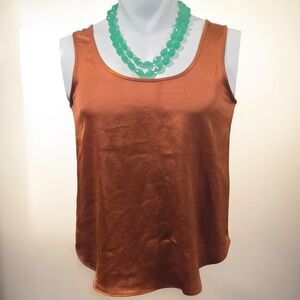 Banana Republic Rust Tank Top Polyester Size Small Petite